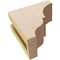 Ekena Millwork 3"W x 6"D x 6"H Classic Asheboro Rough Cedar Woodgrain TimberThane Corbel, Primed Tan CORUR03X06X06ASHRCPR - alternate 5